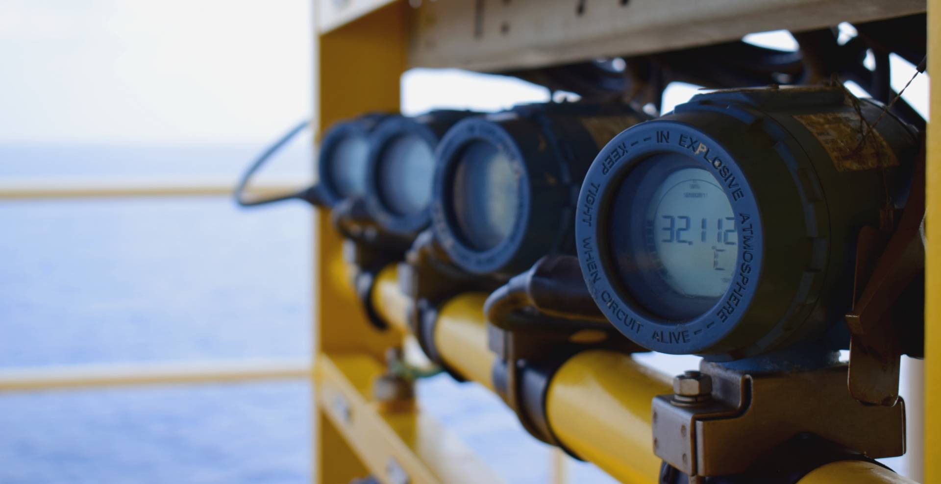 Rosemount temperature transmitters installed on an offshore platform