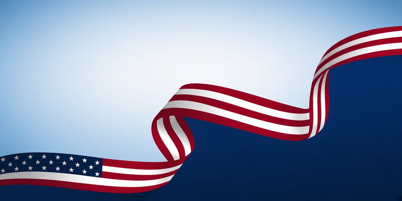 American flag ribbon